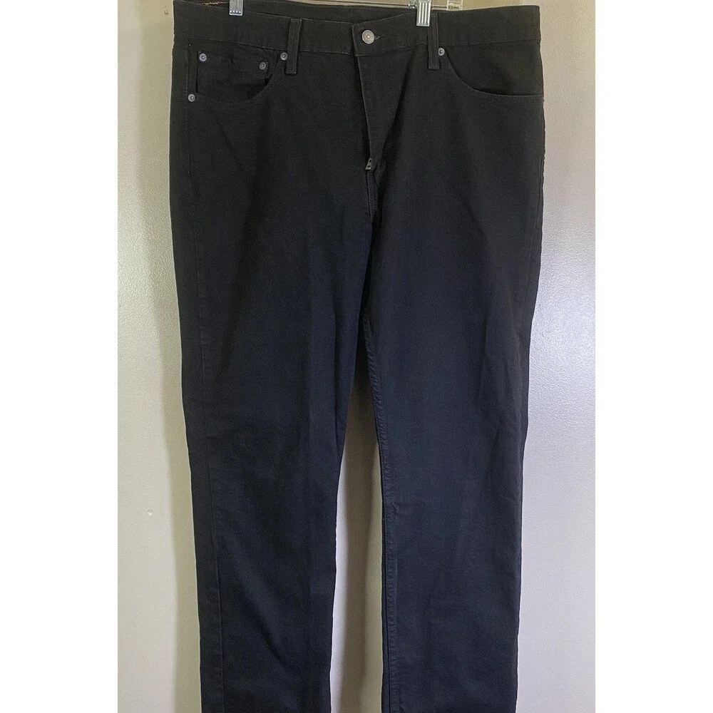 Levi's 511 Slim Fit Jeans Mens 38x30 Black Denim Tapere